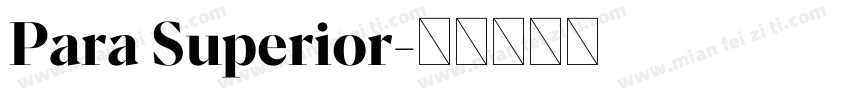 Para Superior字体转换